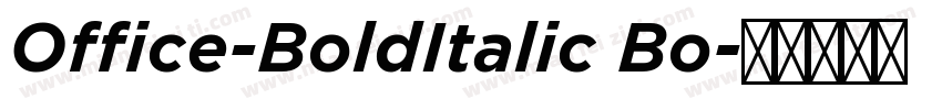 Office-BoldItalic Bo字体转换